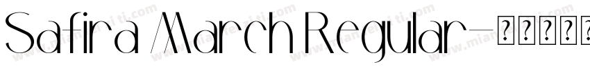 Safira March Regular字体转换